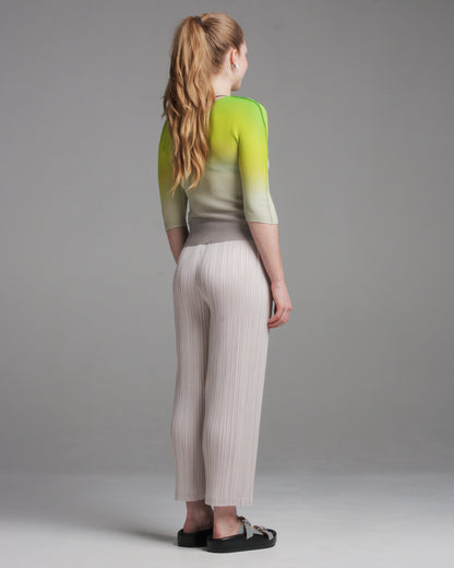 Greige Pleat Pant