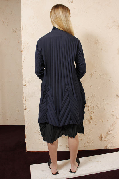 Navy Pleated Tunic