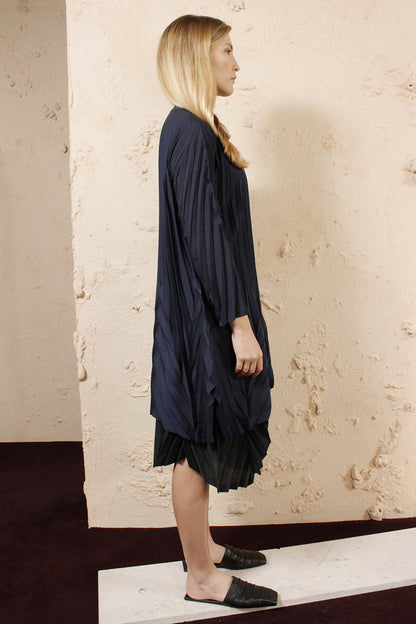 Navy Pleated Tunic