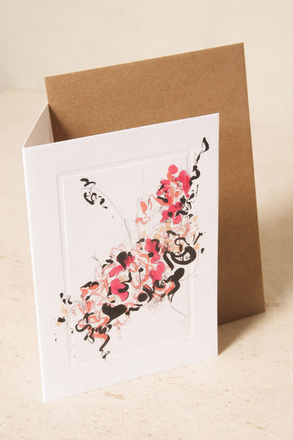 Nick FitzPatrick Greeting Card - Pink