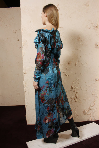 Stephanie Painted Flower Dress