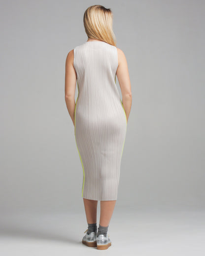 Sway Silver Pleated Tank Dress