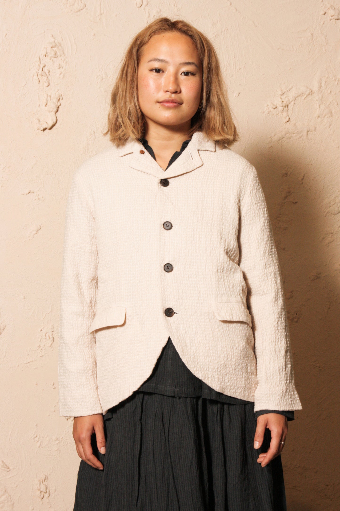 Cotton Wool Jacket Natural