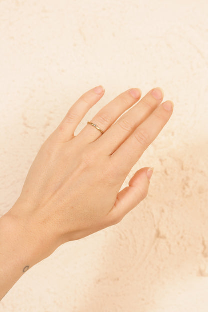 Yto Copper Cognac Diamond Ring