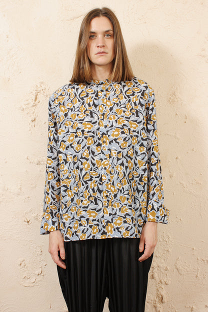 Tara Collarless Shirt
