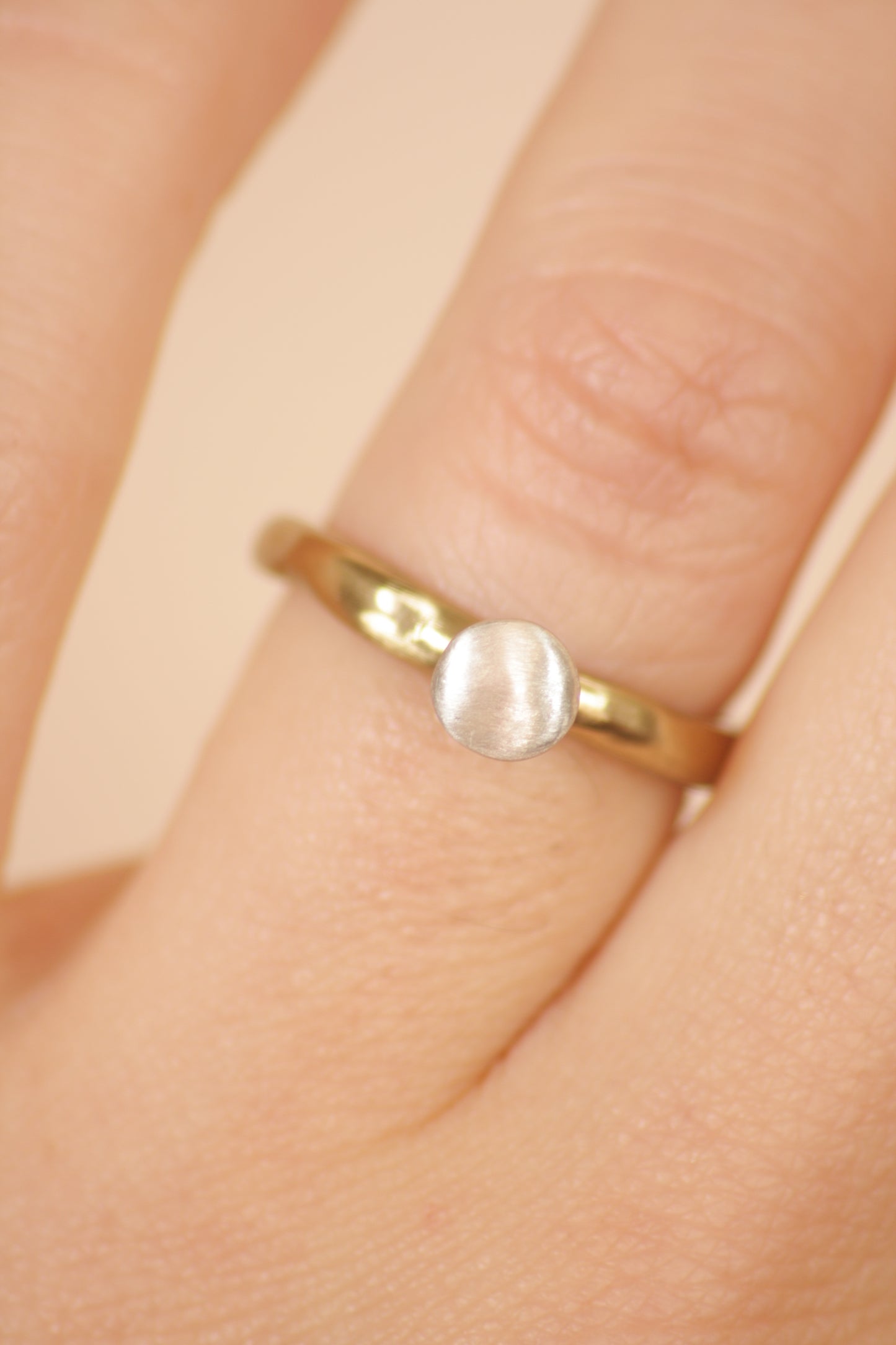 Sayaka Copper Silver Head Ring
