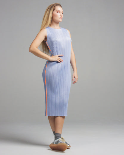 Sway Light Blue Pleated Tank Dress
