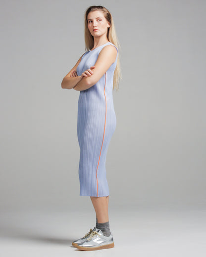 Sway Light Blue Pleated Tank Dress