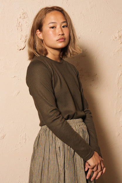 Wool Pullover Khaki