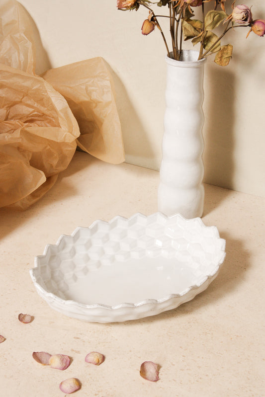 Cube Oval Salad Bowl