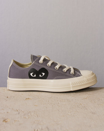 Grey Big Heart Low Top Sneaker