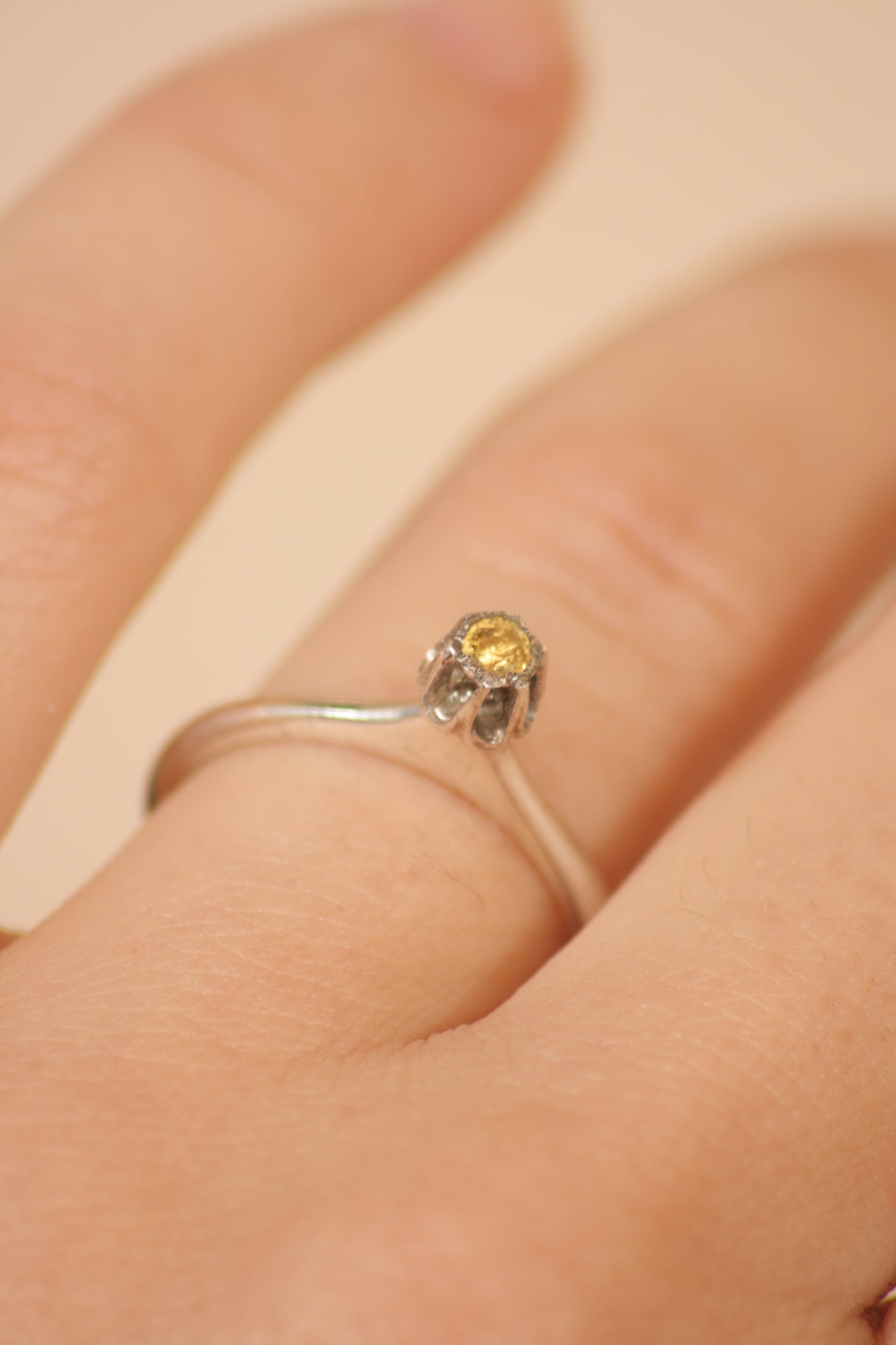 Vesta Yellow Sapphire Ring