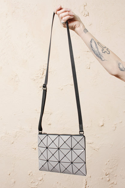 Small Lucent Two Tone Crossbody Grey