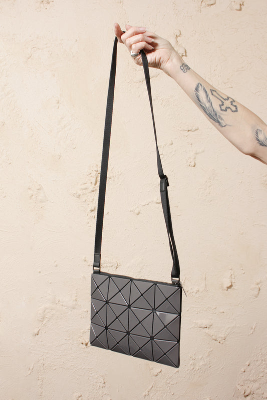 Small Lucent Two Tone Crossbody Grey