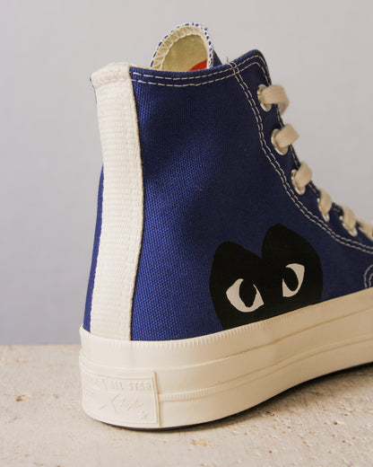Blue Big Heart Hi Top Sneaker
