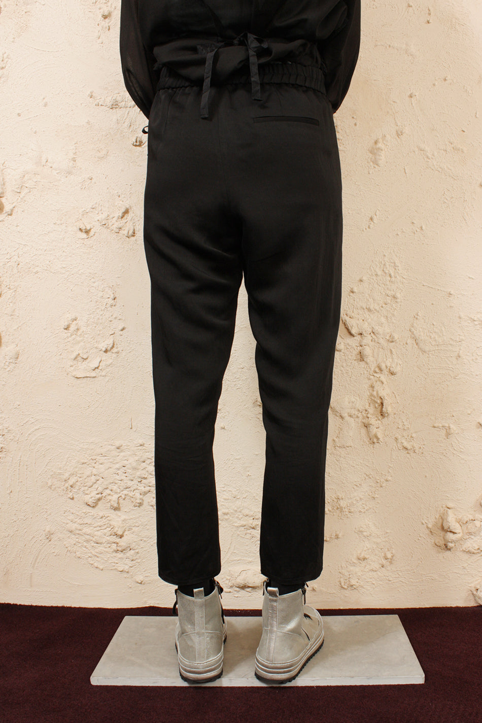 Elasticised Linen Trousers