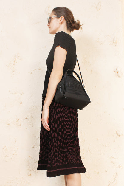 Pleated Backpack Tote