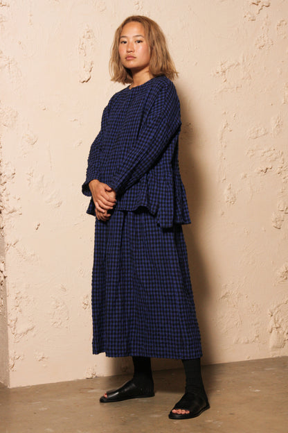 Gingham Skirt Blue