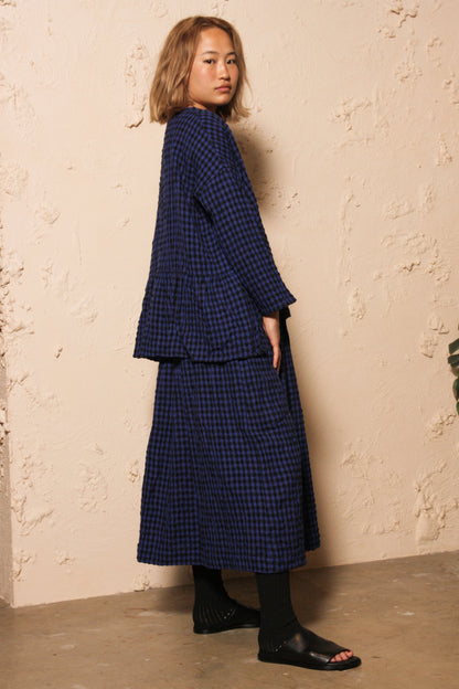 Gingham Pullover Blue