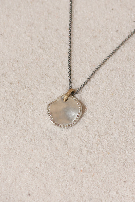 Medal Cognac Diamond Necklace