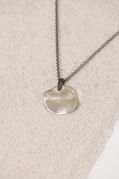 Medal Blue Sapphire Necklace