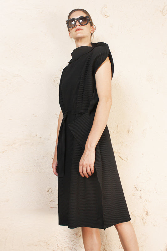 Soft Pleated Oversized Dress