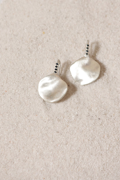 Medal Blue Sapphire Earrings