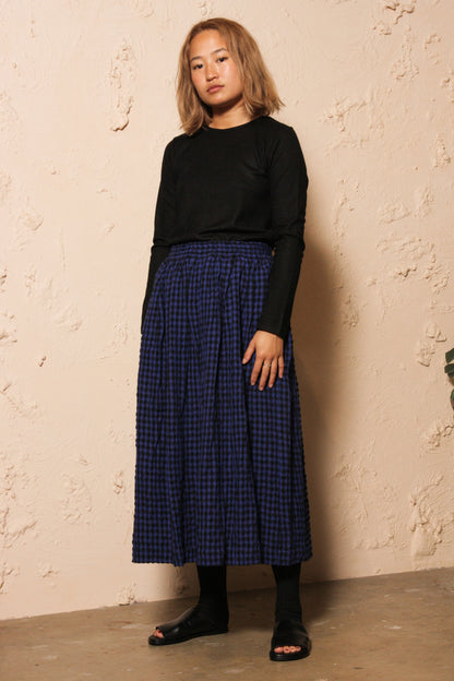 Gingham Skirt Blue
