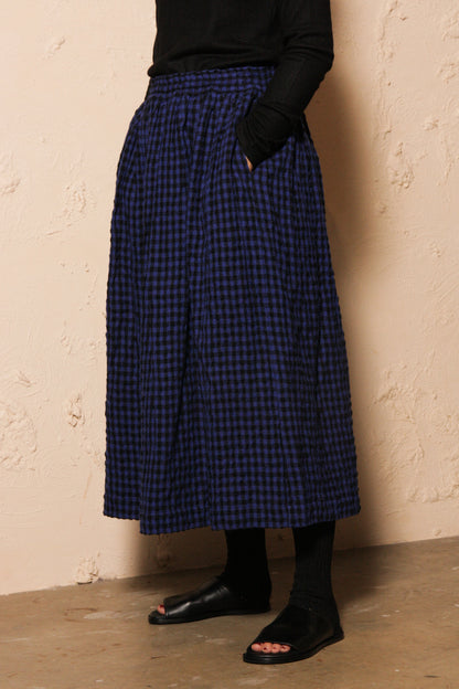 Gingham Skirt Blue