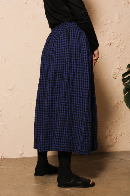 Gingham Skirt Blue