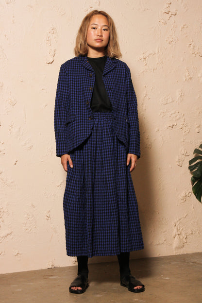 Gingham Jacket Blue