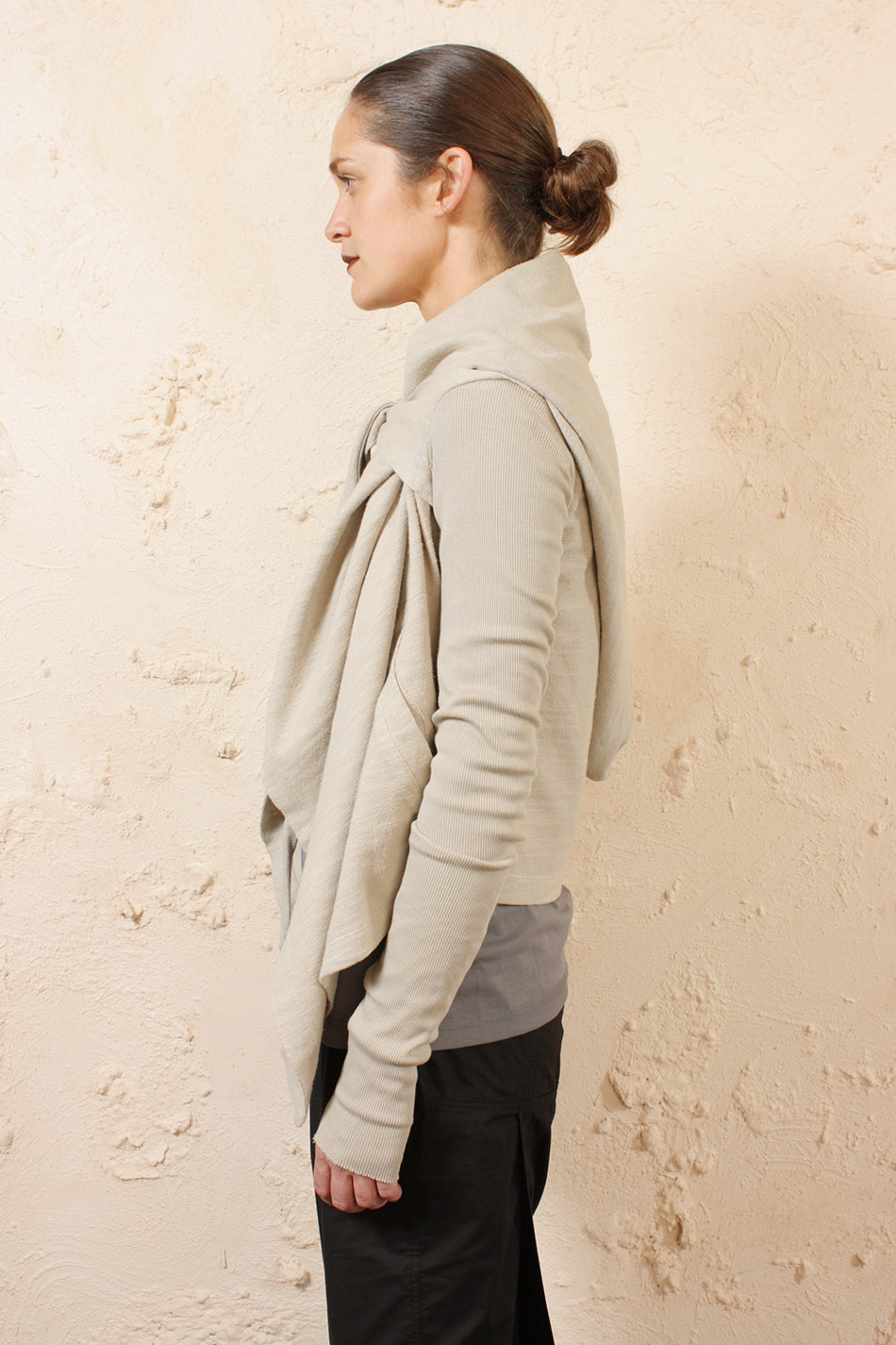 Cropped Hooded Wrap