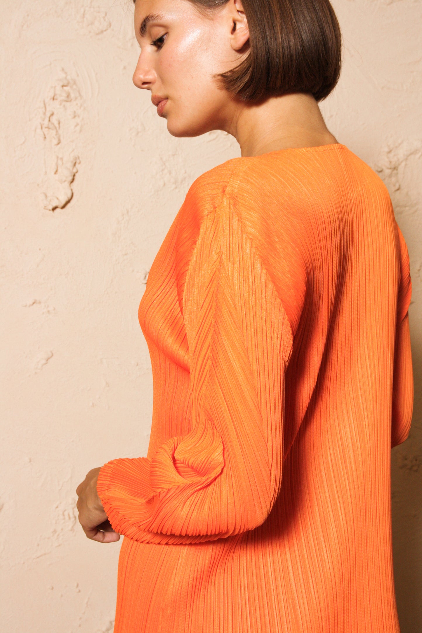 Long Sleeve Dress Orange