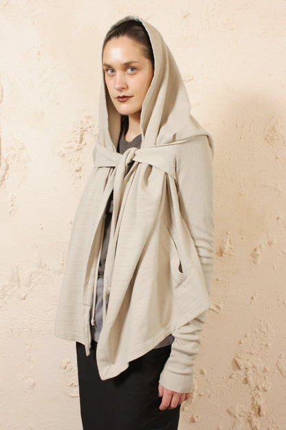 Cropped Hooded Wrap