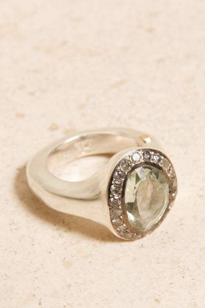 Grayle Prasiolite Ring