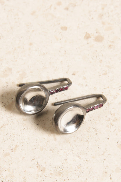 Beril Ruby Earrings