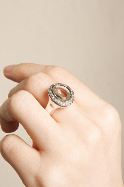 Grayle Prasiolite Ring