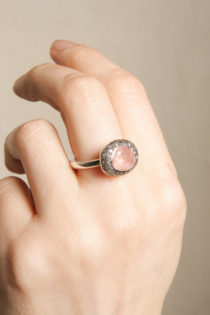 Carrie Strawberry Quartz Ring