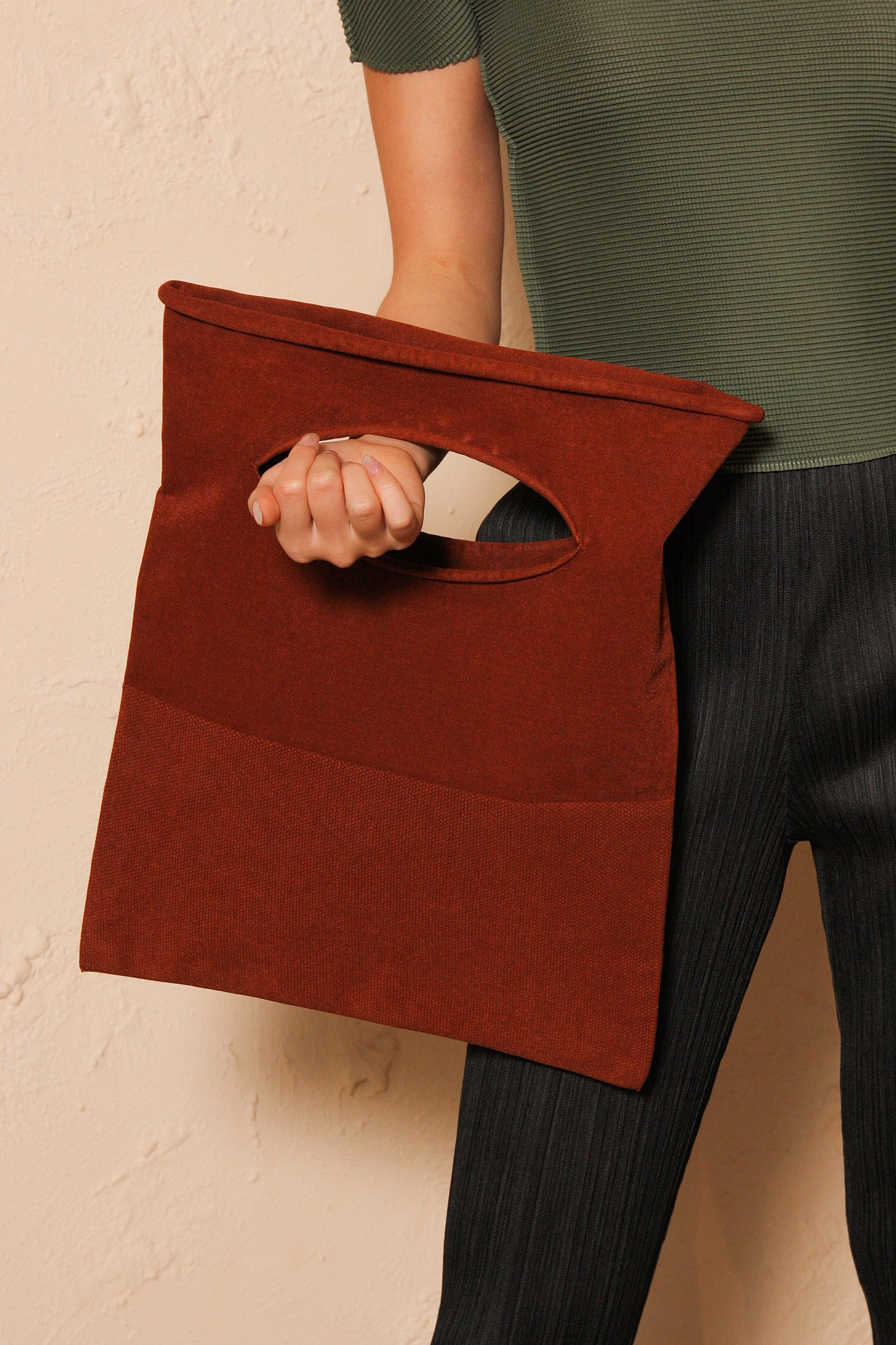 Konbu Mini Tote Bag Rust