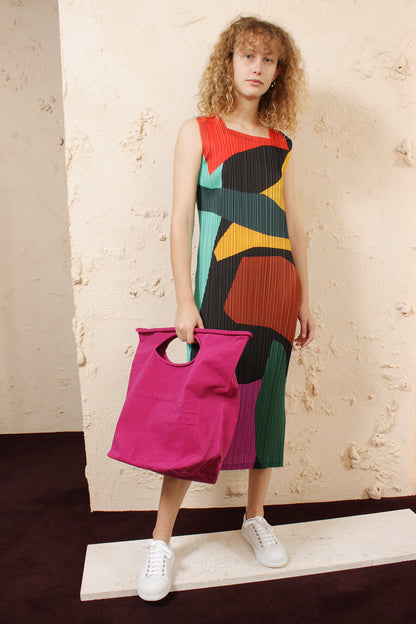 Abstract Print Tank Dress