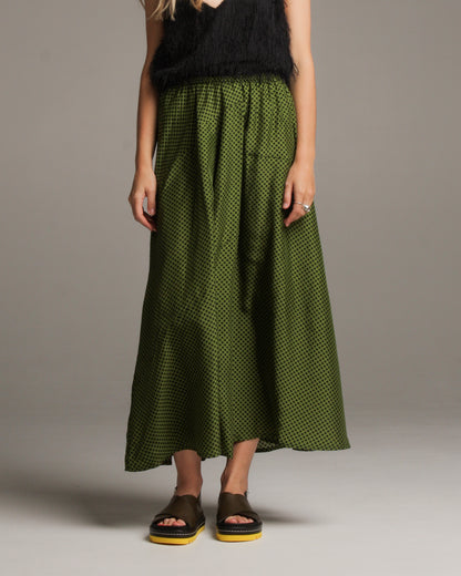Safron Black and Pear Polka Skirt