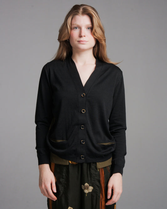 Black and Green Cardigan