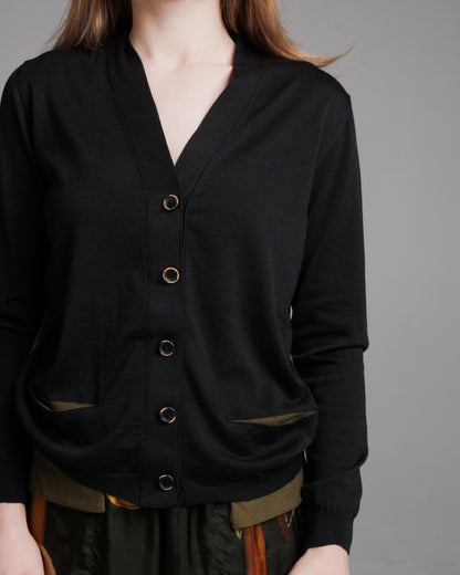 Black and Green Cardigan