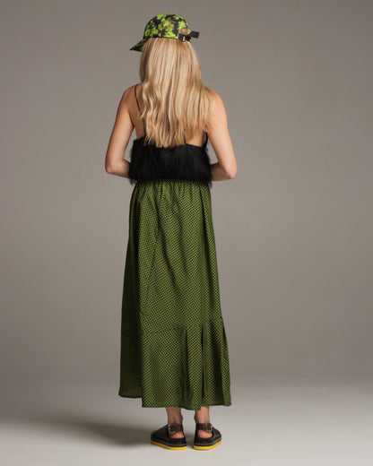 Safron Black and Pear Polka Skirt