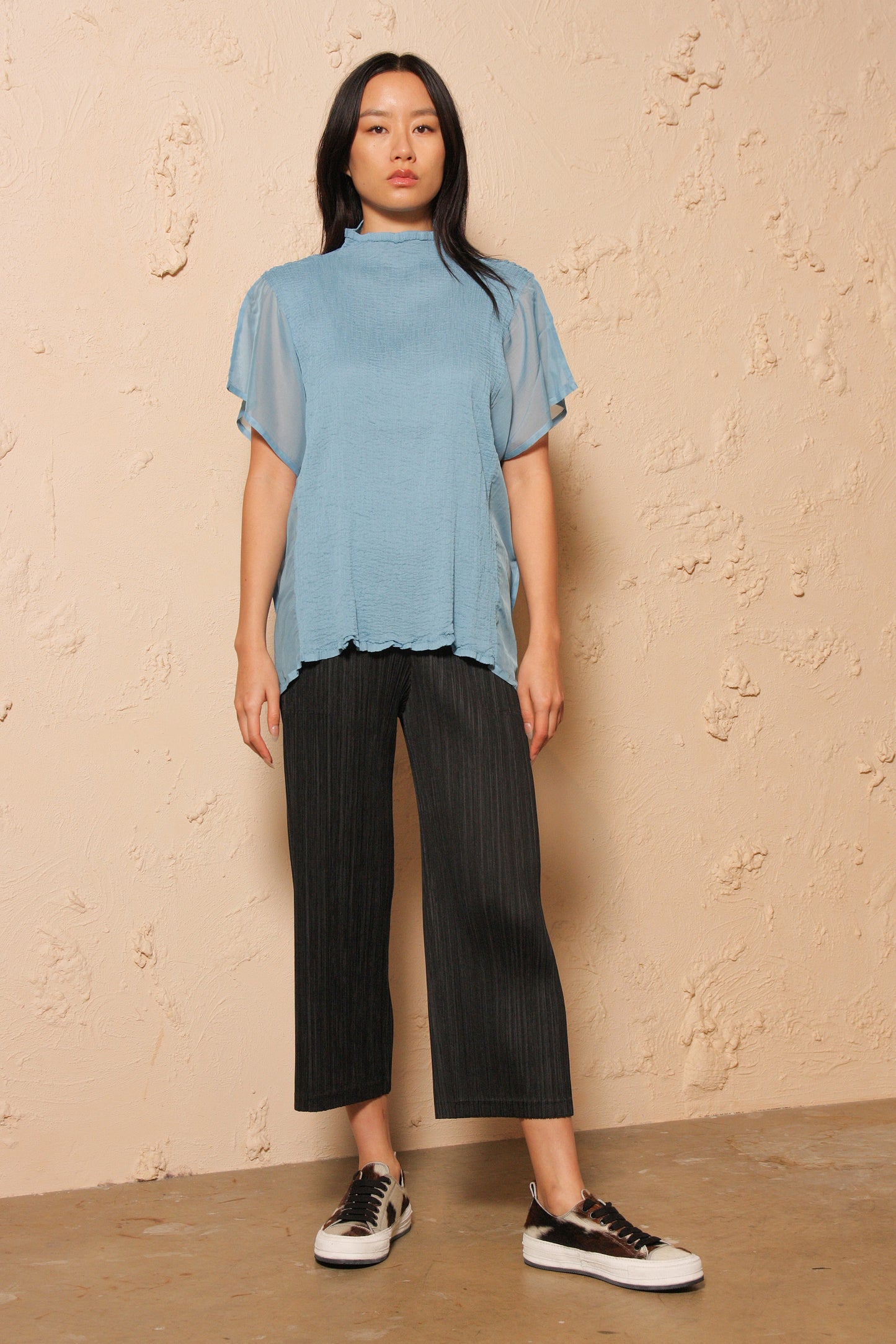 Classic Wide Pleated Pant