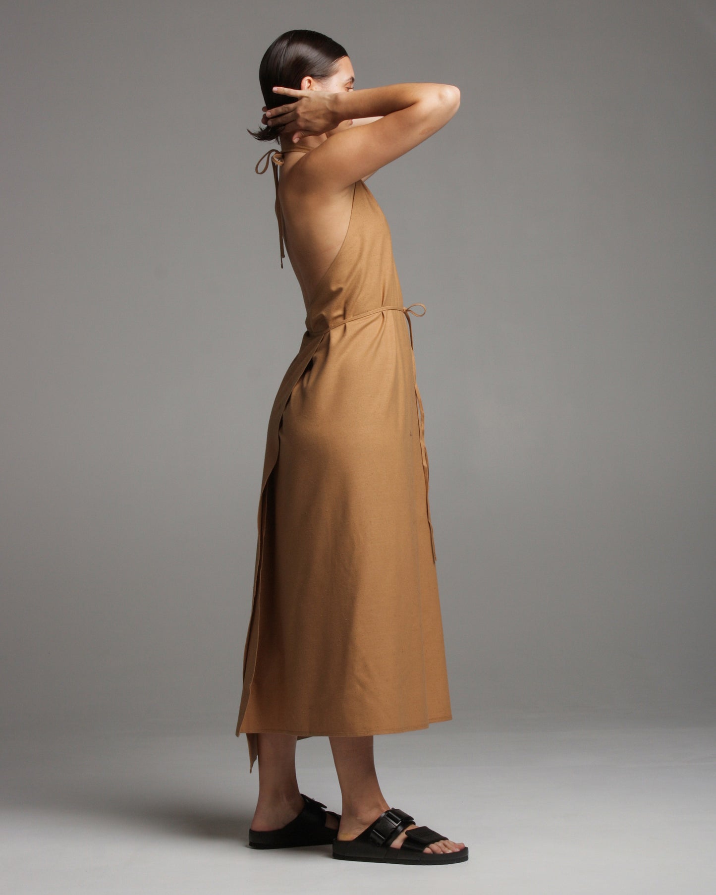 Brown Apron Dress