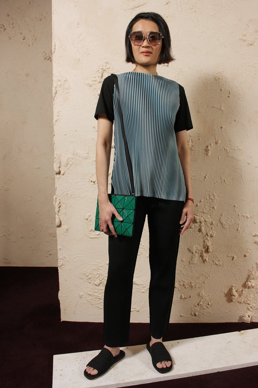 Pleated Slim Trouser