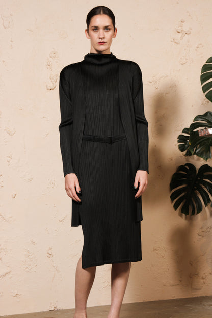 Long Open Cardigan Black
