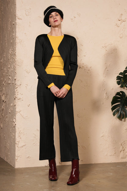 Open Cardigan Black