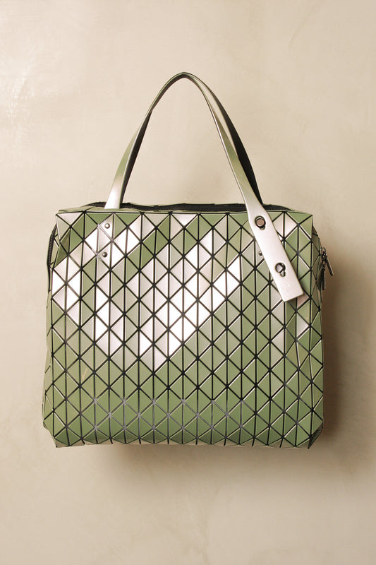 Metallic Row Hand Bag Glow Green